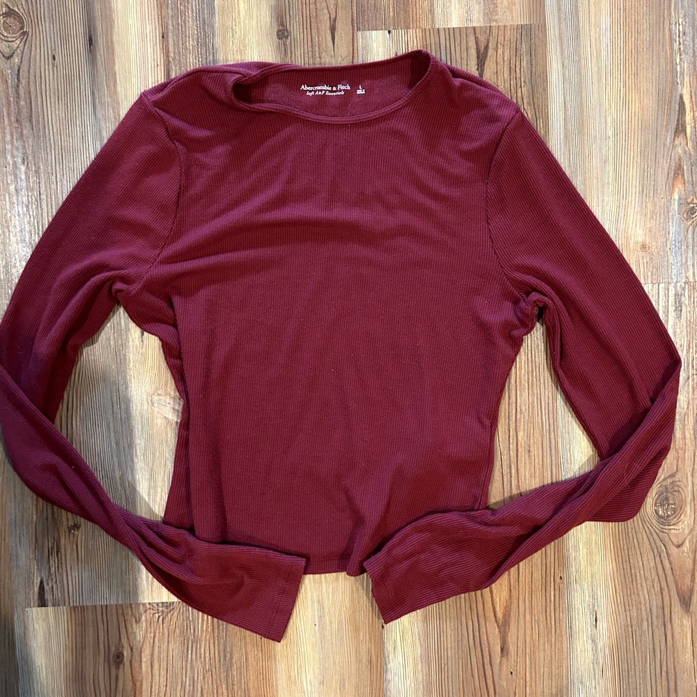 Abercrombie Ribbed LS Top L